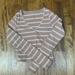 Striped Long sleeve top